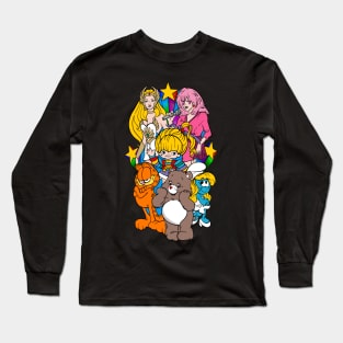 retro 80s cartoons Long Sleeve T-Shirt